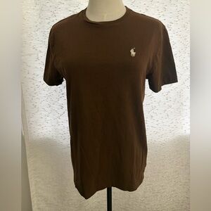 Polo by Ralph Lauren Men's Brown Tee EUC